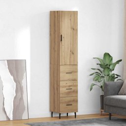 Bufet Stejar Artizanal 34,5 x 34 x 180 cm Lemn compozit GartenMobel Dekor