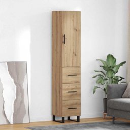 Bufet Stejar Artizanal 34,5 x 34 x 180 cm Lemn compozit GartenMobel Dekor