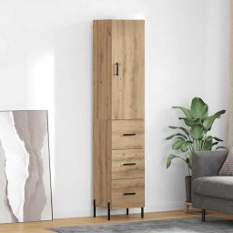 Bufet Stejar Artizanal 34,5 x 34 x 180 cm Lemn compozit GartenMobel Dekor
