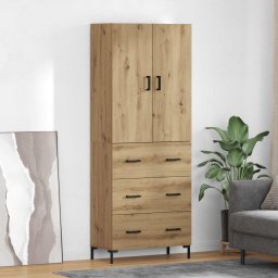 Bufet Stejar Artizanal 69,5 x 34 x 180 cm Lemn compozit GartenMobel Dekor