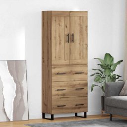 Bufet Stejar Artizanal 69,5 x 34 x 180 cm Lemn compozit GartenMobel Dekor