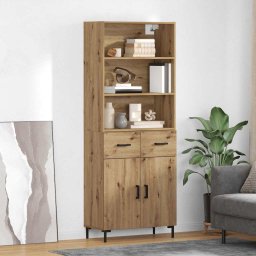 Bufet Stejar Artizanal 69,5 x 34 x 180 cm Lemn compozit GartenMobel Dekor
