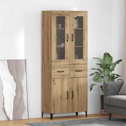 Bufet Stejar Artizanal 69,5 x 34 x 180 cm Lemn compozit GartenMobel Dekor