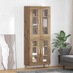 Bufet Stejar Artizanal 69,5 x 34 x 180 cm Lemn compozit GartenMobel Dekor