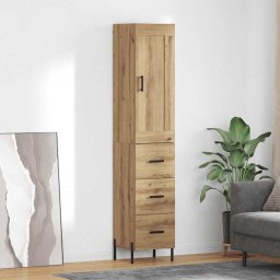 Bufet Stejar Artizanal 34,5 x 34 x 180 cm Lemn compozit GartenMobel Dekor