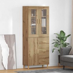Bufet Stejar Artizanal 69,5 x 34 x 180 cm Lemn compozit GartenMobel Dekor