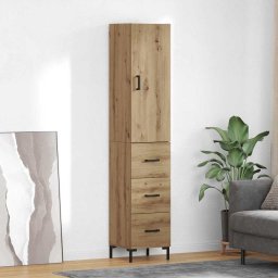 Bufet Stejar Artizanal 69,5 x 34 x 180 cm Lemn compozit GartenMobel Dekor