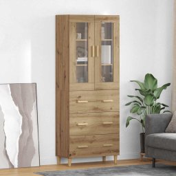 Bufet cu sertar Stejar Artizanal 69,5 x 34 x 180 cm GartenMobel Dekor
