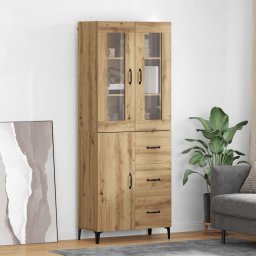 Bufet Stejar Artizanal 69,5 x 34 x 180 cm Lemn compozit GartenMobel Dekor