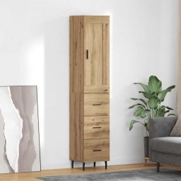 Bufet Stejar Artizanal 34,5 x 34 x 180 cm Lemn compozit GartenMobel Dekor