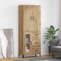 Bufet Stejar Artizanal 69,5 x 34 x 180 cm Lemn compozit GartenMobel Dekor