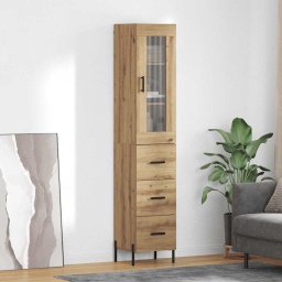 Bufet Stejar Artizanal 34,5 x 34 x 180 cm Lemn compozit GartenMobel Dekor