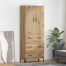 Bufet Stejar Artizanal 69,5 x 34 x 180 cm Lemn compozit GartenMobel Dekor