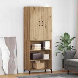 Bufet Stejar Artizanal 69,5 x 34 x 180 cm Lemn compozit GartenMobel Dekor