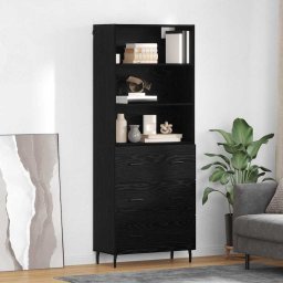Bufet cu sertar Stejar Negru 69,5 x 34 x 180 cm GartenMobel Dekor