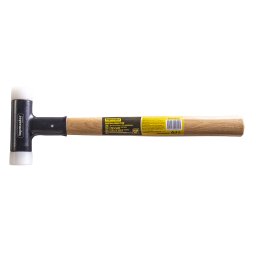 Ciocan plastic fara recul 30 mm cu maner din lemn Topmaster