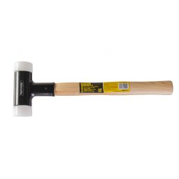 Ciocan din plastic fara recul 40 mm cu maner din lemn Topmaster