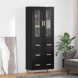 Bufet cu sertar Stejar Negru 69,5 x 34 x 180 cm GartenMobel Dekor