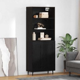 Bufet Stejar Negru 69,5 x 34 x 180 cm GartenMobel Dekor