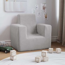 Canapea pentru copii, gri deschis, plus moale GartenMobel Dekor