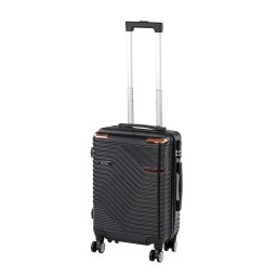 Bagaj de mana Leziter TraveLux Urban 40x30x20 cm cu roti detasabile, negru