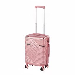 Bagaj de mana Leziter TraveLux Urban 40x30x20 cm cu roti detasabile, roz somon