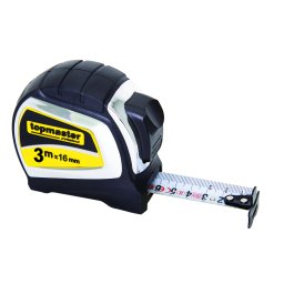 Ruleta profesionala 8m x 25mm cu 2 fete, banda nailon, Topmaster
