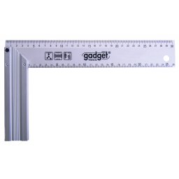Echer din aluminiu 250 mm Gadget, cu 4 scale de masura