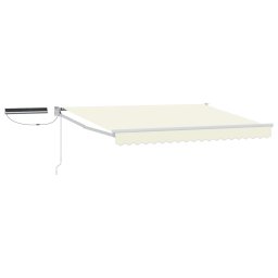 Marchiza electrica retractabila crem 3,5 x 2,5 m cu telecomanda si panou solar