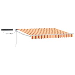 Marchiza retractabila electrica multicolora 3,5 x 2,5 m cu panou solar