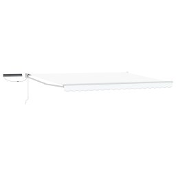 Marchiza electrica retractabila alba 4x3 m cu telecomanda si panou solar