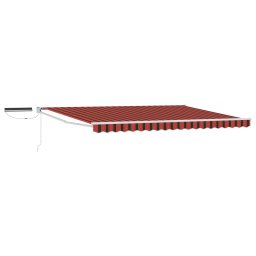Marchiza electrica retractabila 5 x 3 m cu panou solar, portocaliu