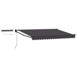 Marchiza electrica retractabila antracit 2,5 x 2 m cu telecomanda si panou solar
