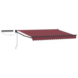 Marchiza electrica retractabila bordo-antracit 2,5 x 2 m cu panou solar