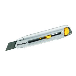 Cutter metalic profesional 18 mm Topmaster cu corp rezistent