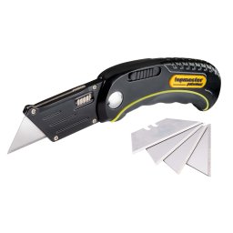 Cutter multifunctional pliabil din aluminiu cu lame trapezoidale Topmaster