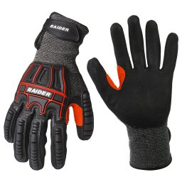 Manusi antiimpact si antitaiere cu Velcro, marimea 10, Raider Pro
