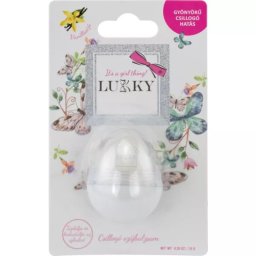 Lukky: Balsam de buze strălucitor cu parfum de vanilie - alb