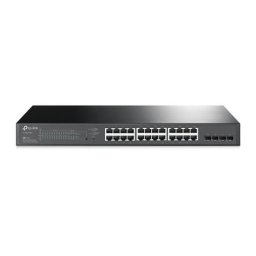 Switch TP-LINK JetStream TL-SG2428P, 24 porturi, PoE+, Black