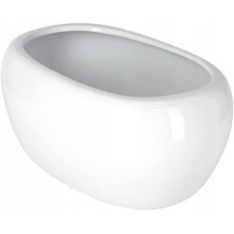 Ghiveci ceramic subțire 270 mm - Culoare alb