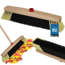 Perie mătură pentru podele din lemn fără coadă bej 40 cm