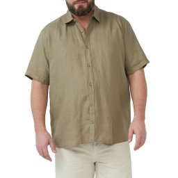 s.Oliver Big Sizes Camasa din 100% in, barbati big sizes, Regular fit, Olive (SELECTATI MARIMEA: 2XL)