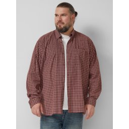 s.Oliver Big Sizes Camasa casual, barbati big sizes, cu imprimeu in carouri, Regular fit, Rosu (SELECTATI MARIMEA: 5XL)