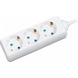 PRELUNGITOR LOGILINK, Schuko x 3, conectare prin Schuko (T), cablu 1.5 m, 16 A, protectie copii, alb, LPS205 (timbru verde 0.18 lei)