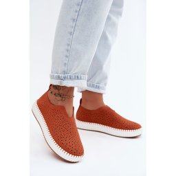 Pantofi sport cu platformă portocalie