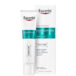 Fluid pentru fata matifiant cu acid salicilic Dermo Pure Eucerin, 40 ml
