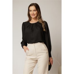 Bluza neagra eleganta cu sidef