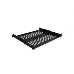 Sertar fix 440x400mm, max. 25kg 1U pentru cabinet 19" Negru, Value 26.99.0430
