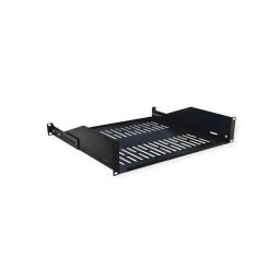 Sertar fix 440x400mm, max. 25kg 2U pentru cabinet 19" Negru, Value 26.99.0434
