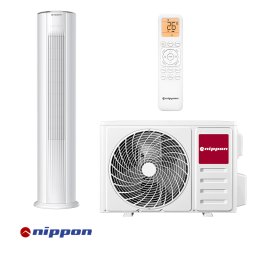 Aparat de aer condiționat de tip coloană Nippon NPC-24MCFL, 24.000 BTU, 45 m², A++/A+, R-32, alb